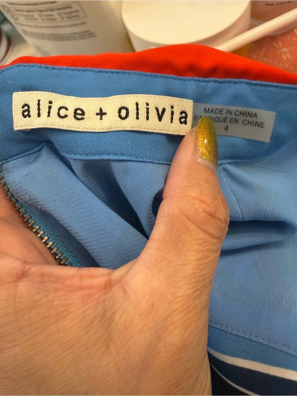 Alice + Olivia Farrah collared handkerchief dress - Picture 5 of 5